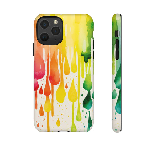 Rainbow Spring Showers - Impact Resistant Phone Case